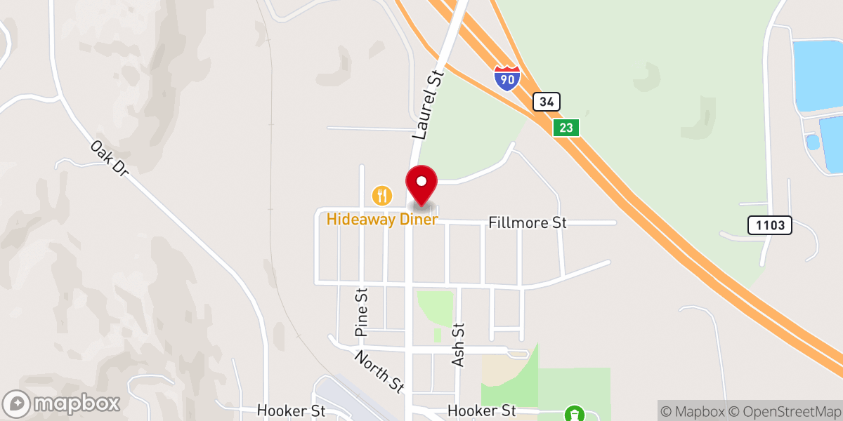 Map showing location of Immanuel Lutheran Church