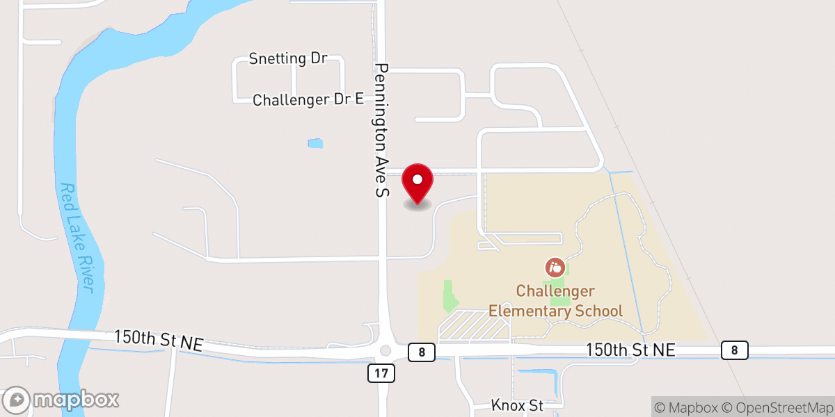 Map showing location of Abundant Life Lutheran Church