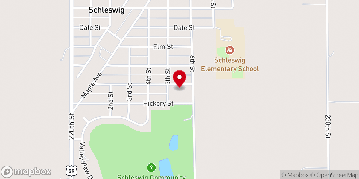 Map showing location of Immanuel Lutheran Church