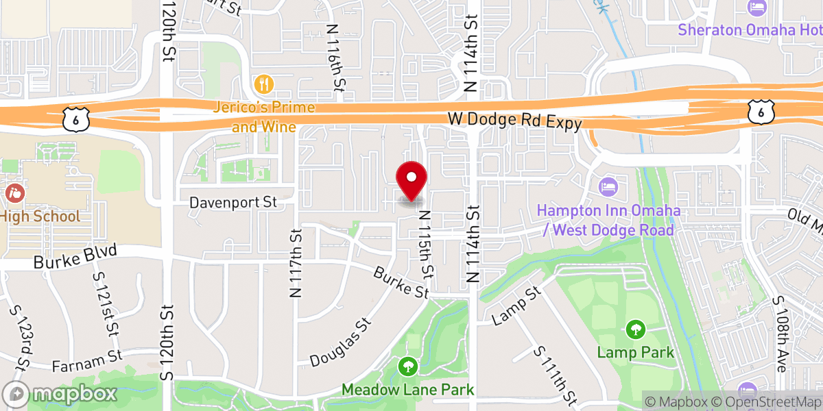 Map showing location of Grace Central Church