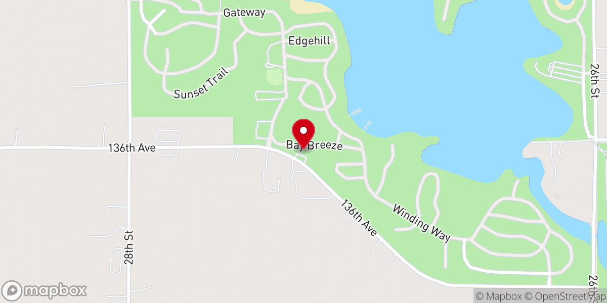 Map showing location of Sandy Pines Administration, Camping & Sales