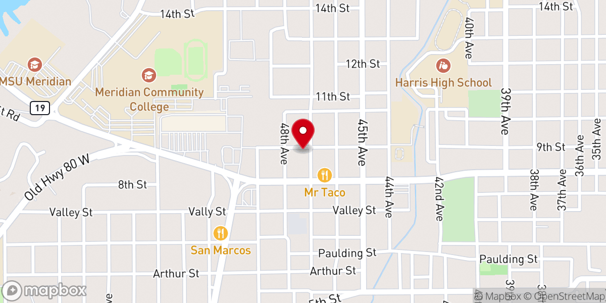 Map showing location of Breaking Chain Ministry