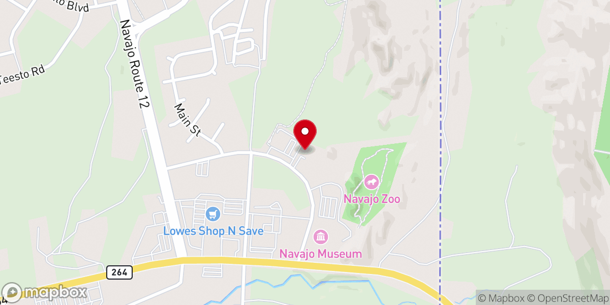 Map showing location of Navajo United Way
