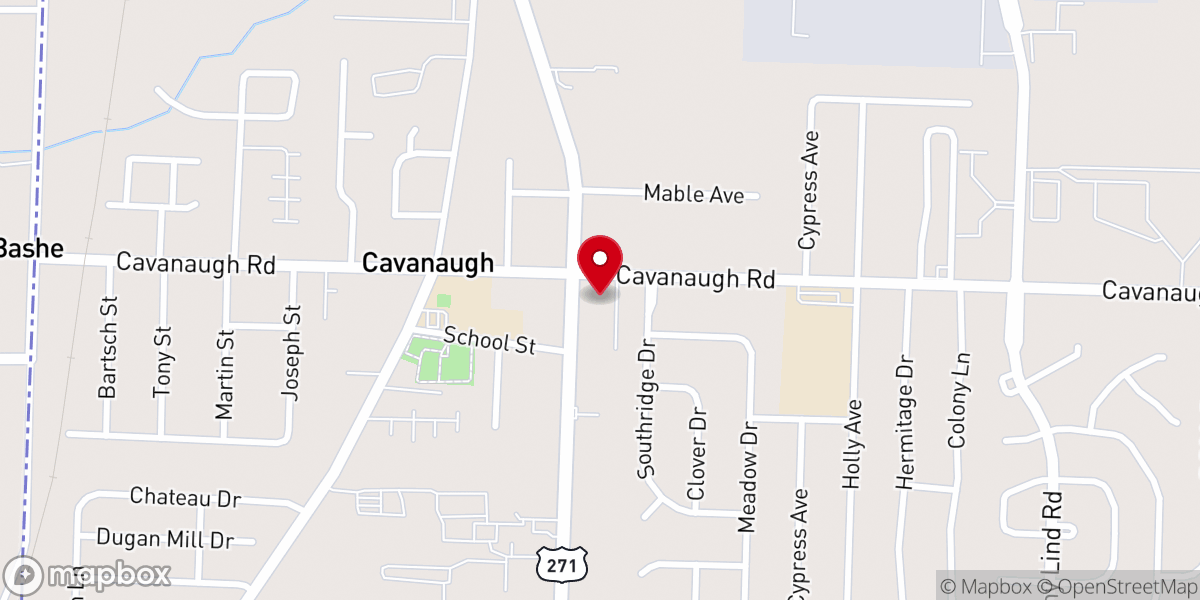 Map showing location of Haven Heights Baptist Church