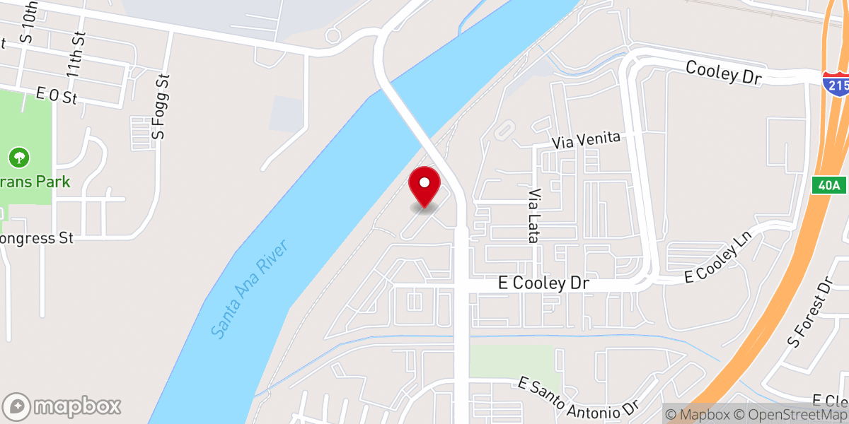 Map showing location of Family Worship Center