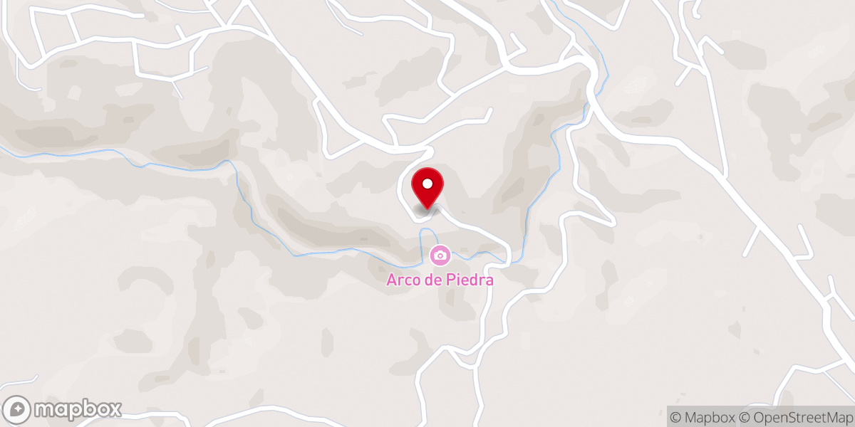 Map showing location of El Arcotete