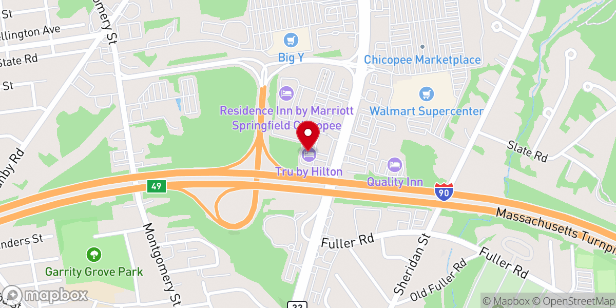 Map showing location of New England Christian Center