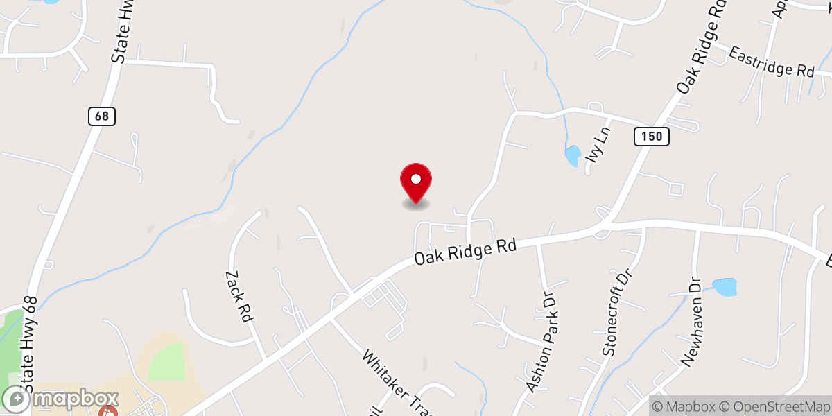 Map showing location of St. James AME Church