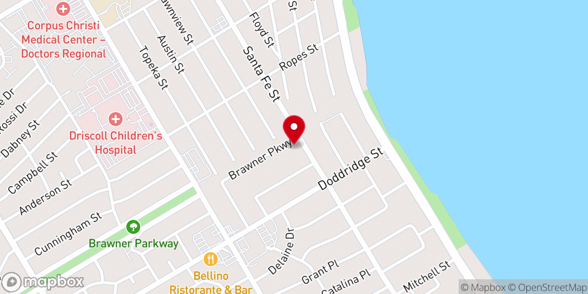 Map showing location of Parkway Presbyterian Church