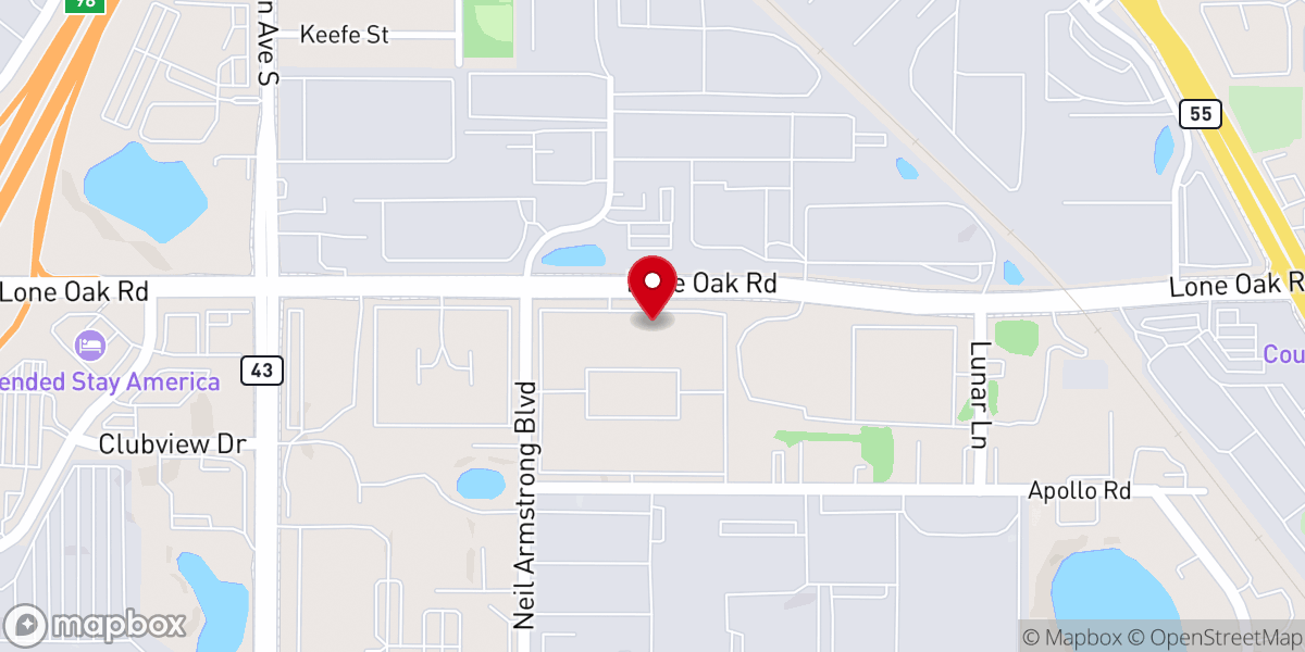 Map showing location of Feed My Starving Children