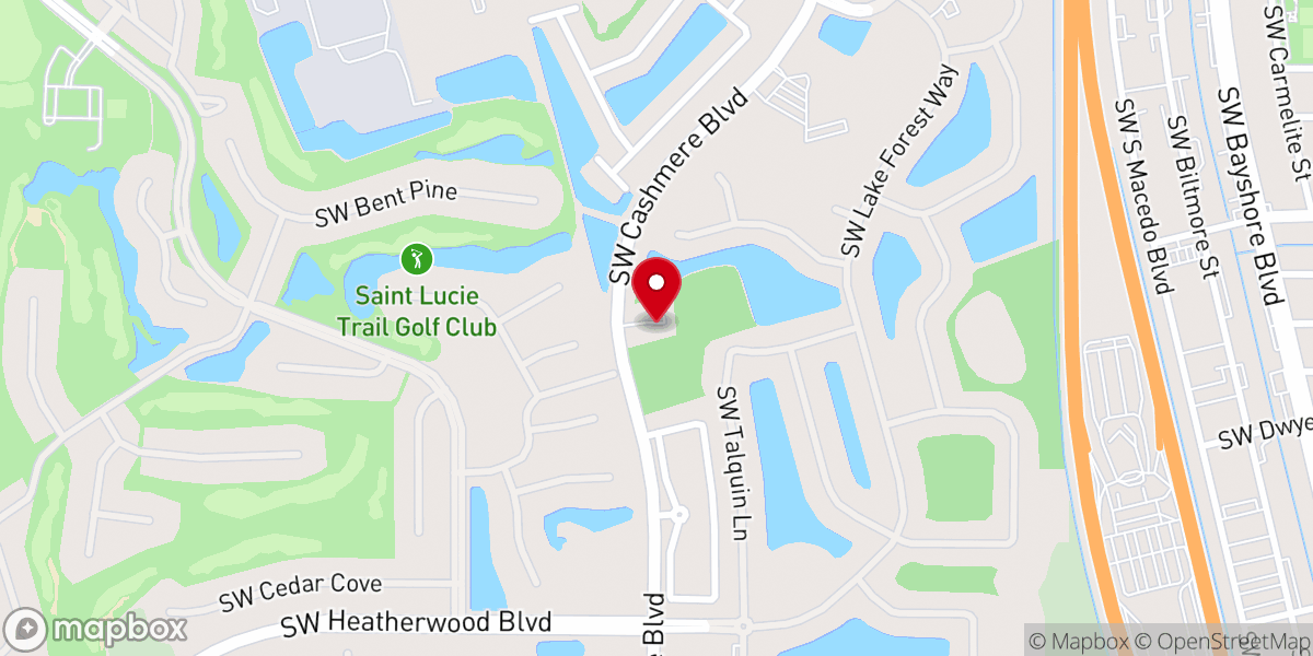 Map showing location of Grace Lutheran Church
