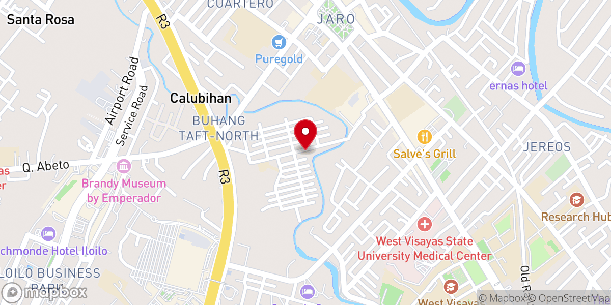 Map showing location of Open Bible Baptist Church