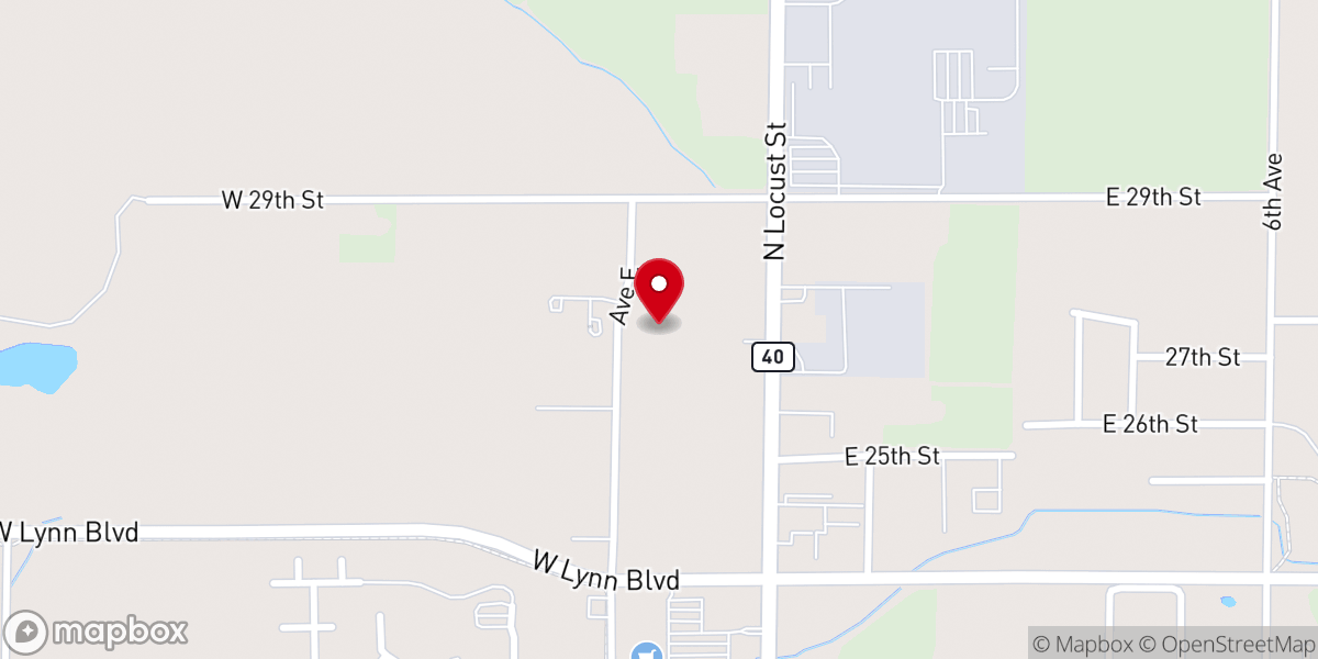 Map showing location of Rock River Hospice & Home