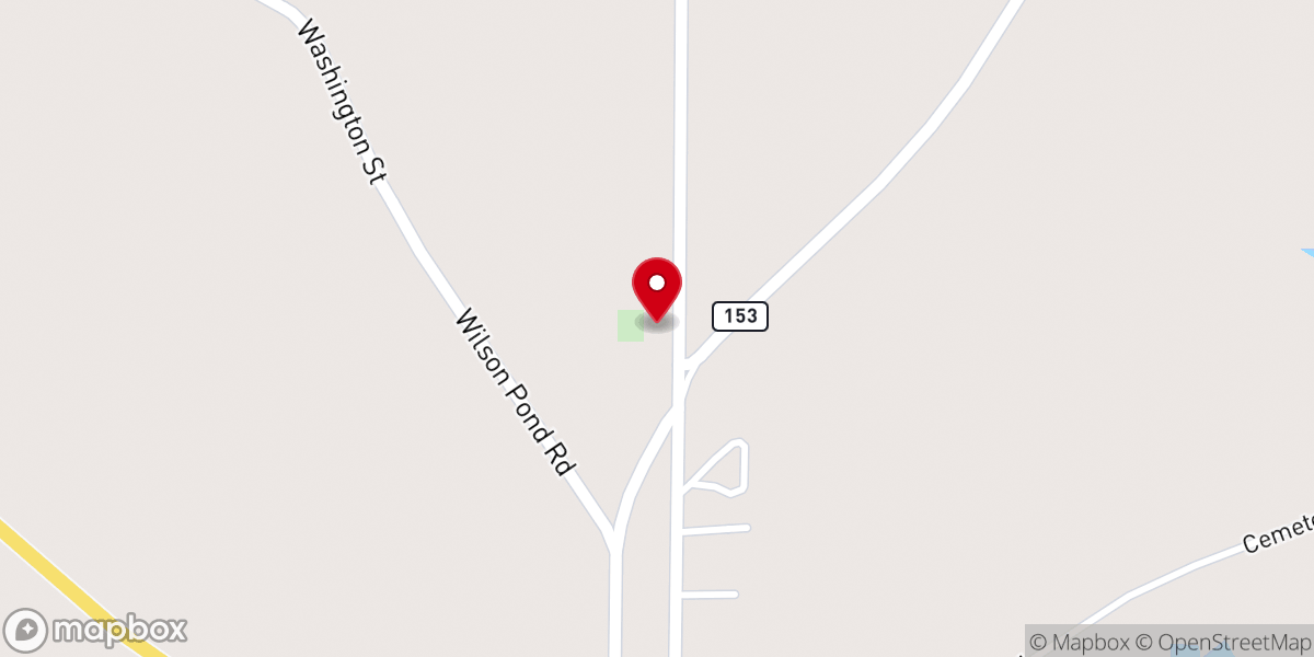 Map showing location of Magnolia Baptist Church N montezuma ga