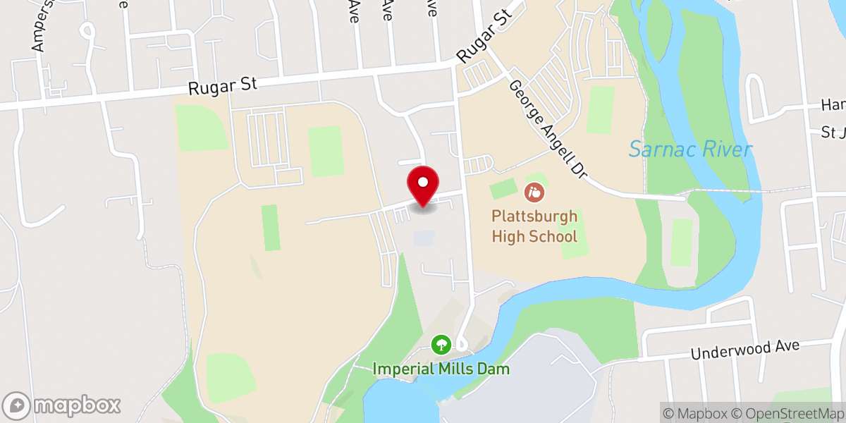 Map showing location of Temple Beth Israel