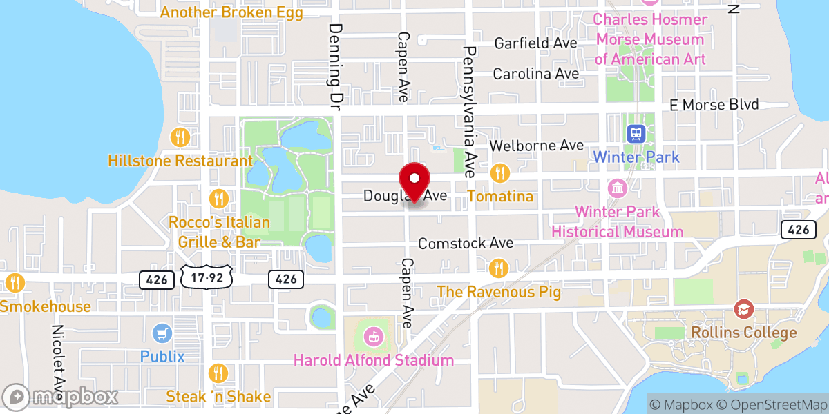 Map showing location of Flowers Temple Church of God in Christ