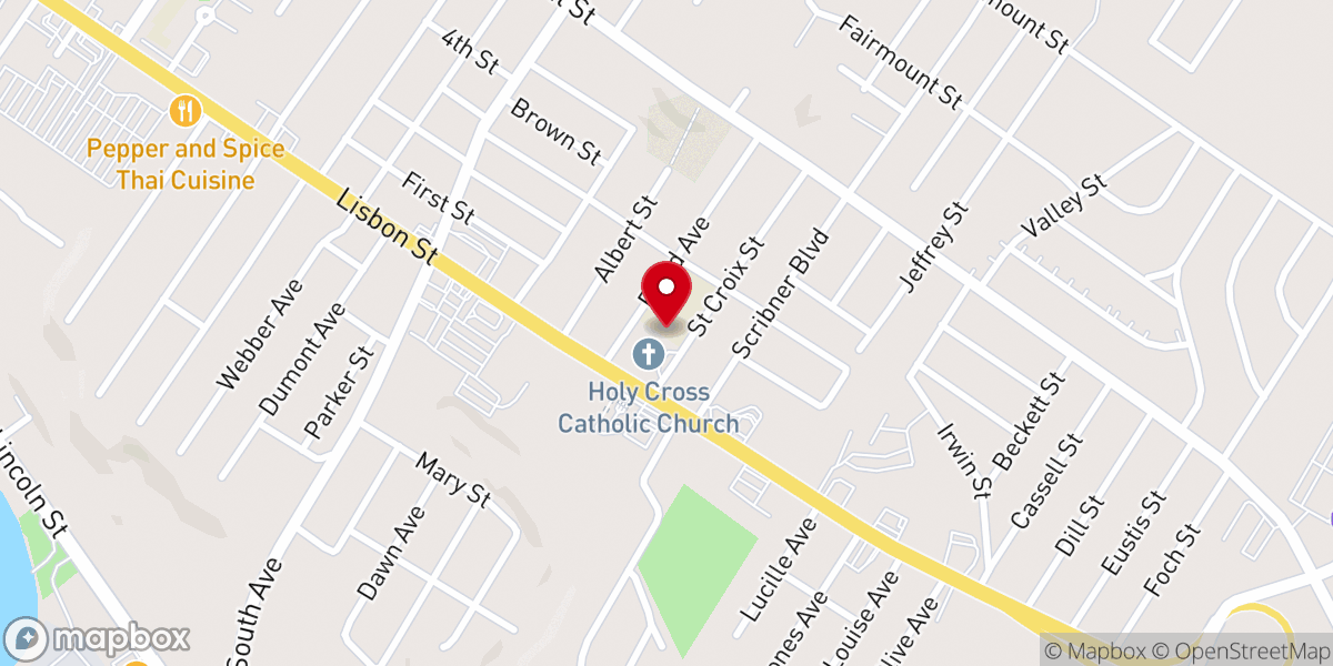Map showing location of St Dominic Academy