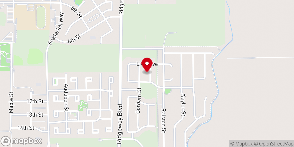 Map showing location of Calvary Chapel Carbon Valley