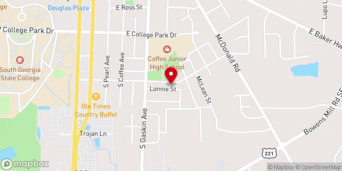 Map showing location of Bethlehem Temple Church of God