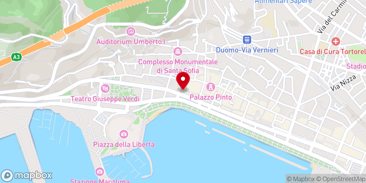 Map showing location of Chiesa di Santa Lucia de Judaica