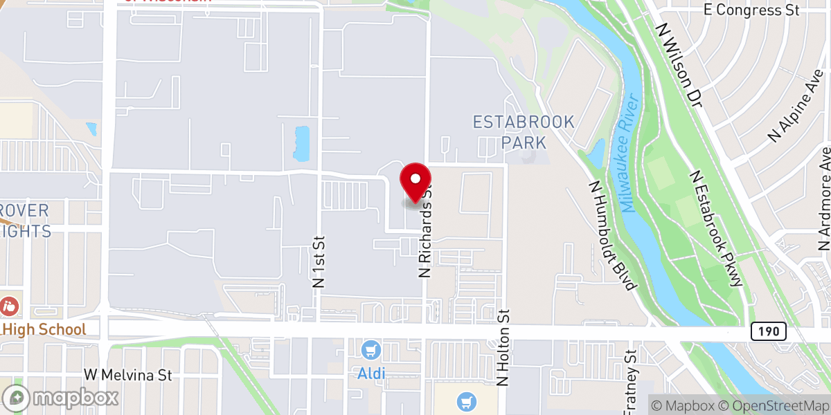 Map showing location of Bride of Christ Assembly-God
