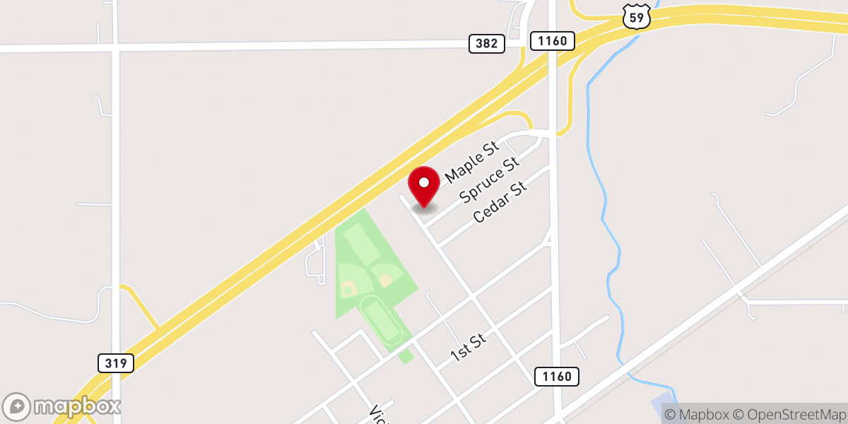 Map showing location of Holy Temple Church of God