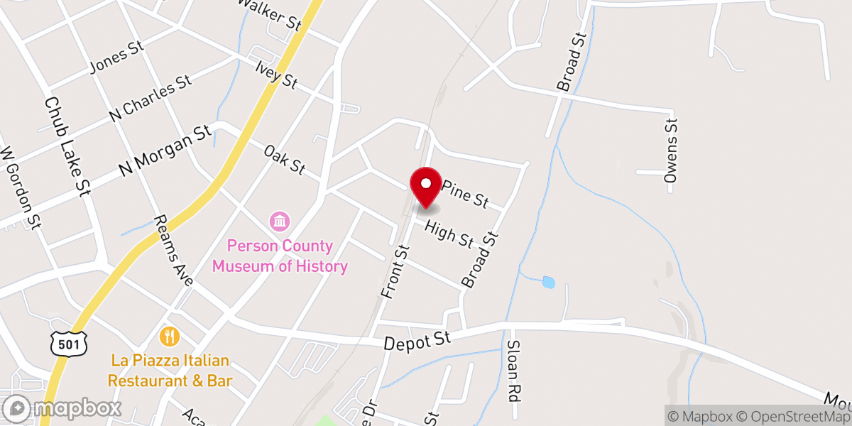 Map showing location of East Rock Community Church