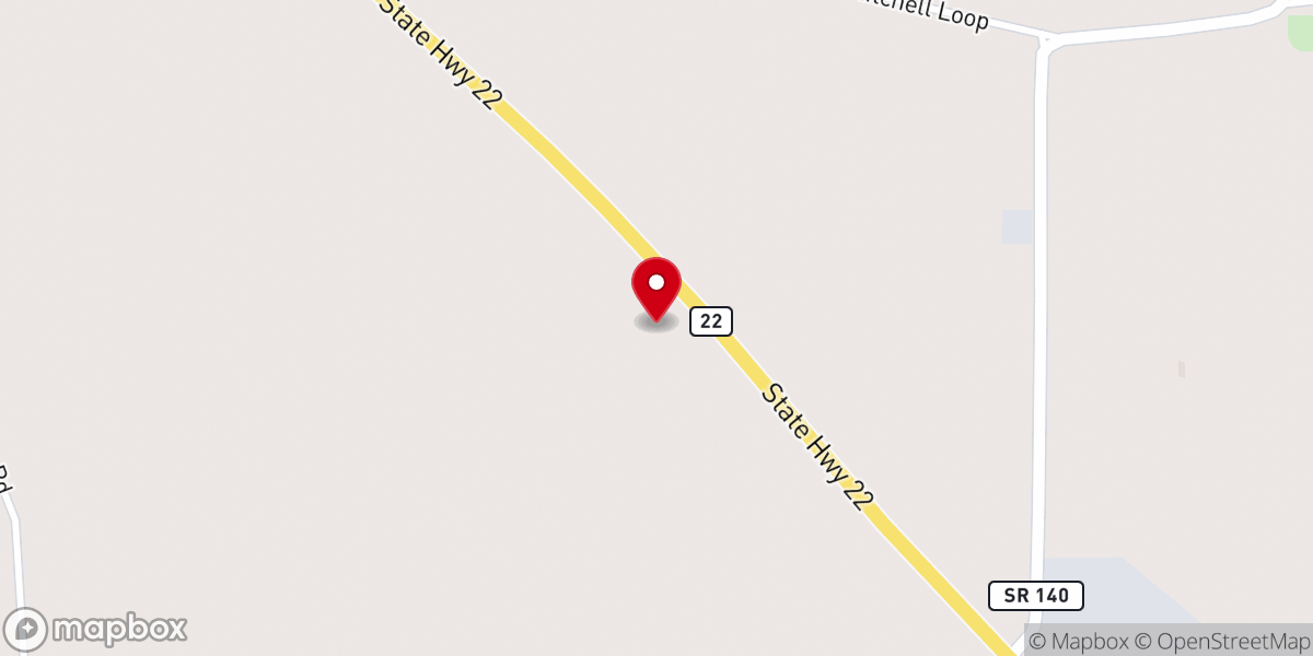 Map showing location of Bethel Missionary Baptist Church