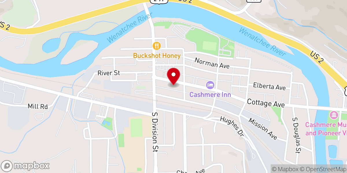 Map showing location of The Henry Building