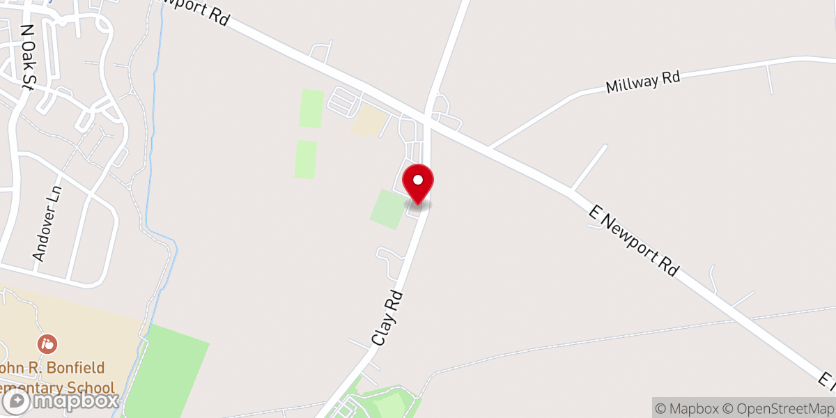 Map showing location of Hess Church