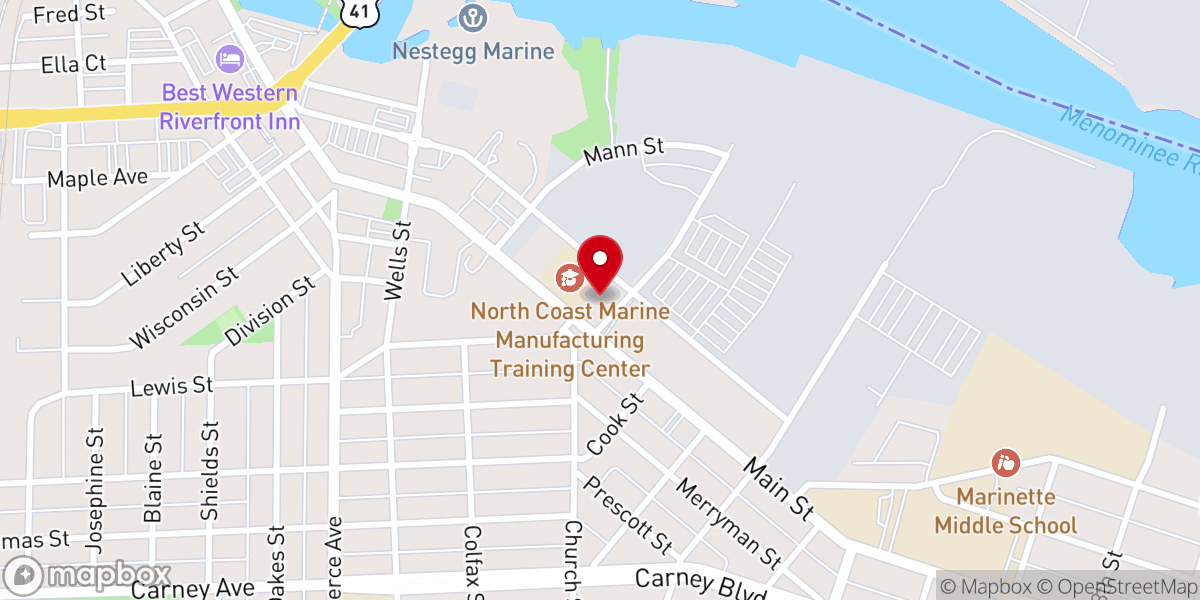Map showing location of St James Lutheran Church
