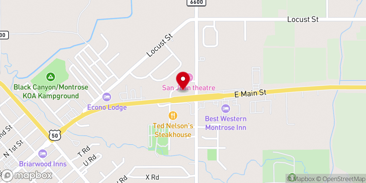 Map showing location of Christ's Church of the Valley