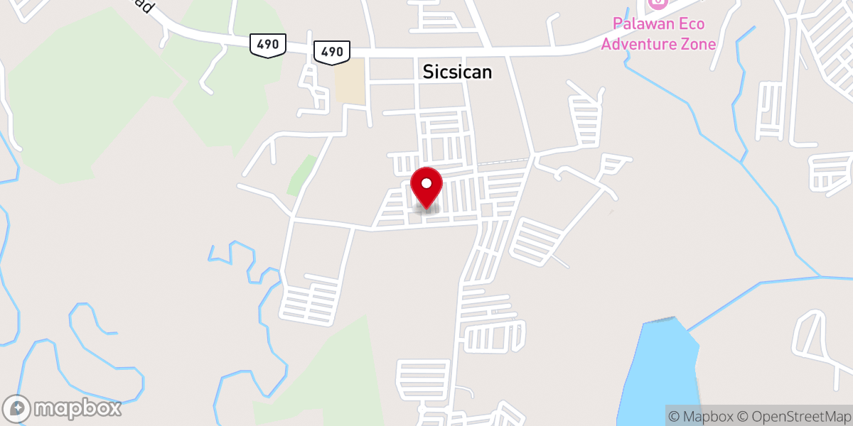 Map showing location of Candis Catholic churçh