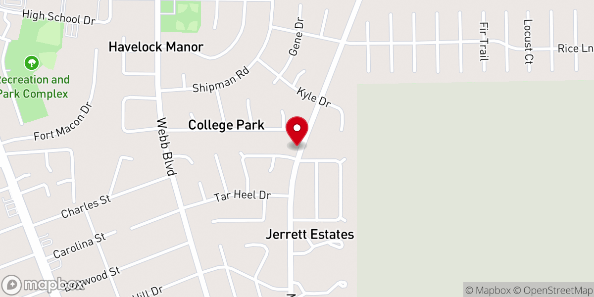Map showing location of Abundant Life Full Gospel Baptist Church