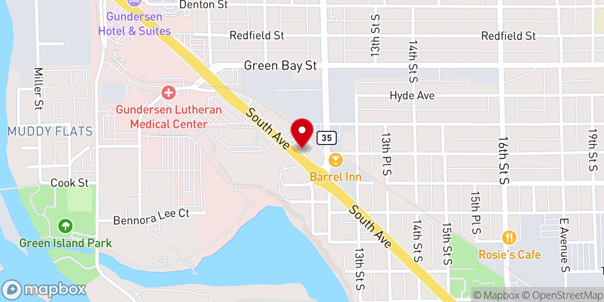 Map showing location of La Crosse Area Synod of the ELCA