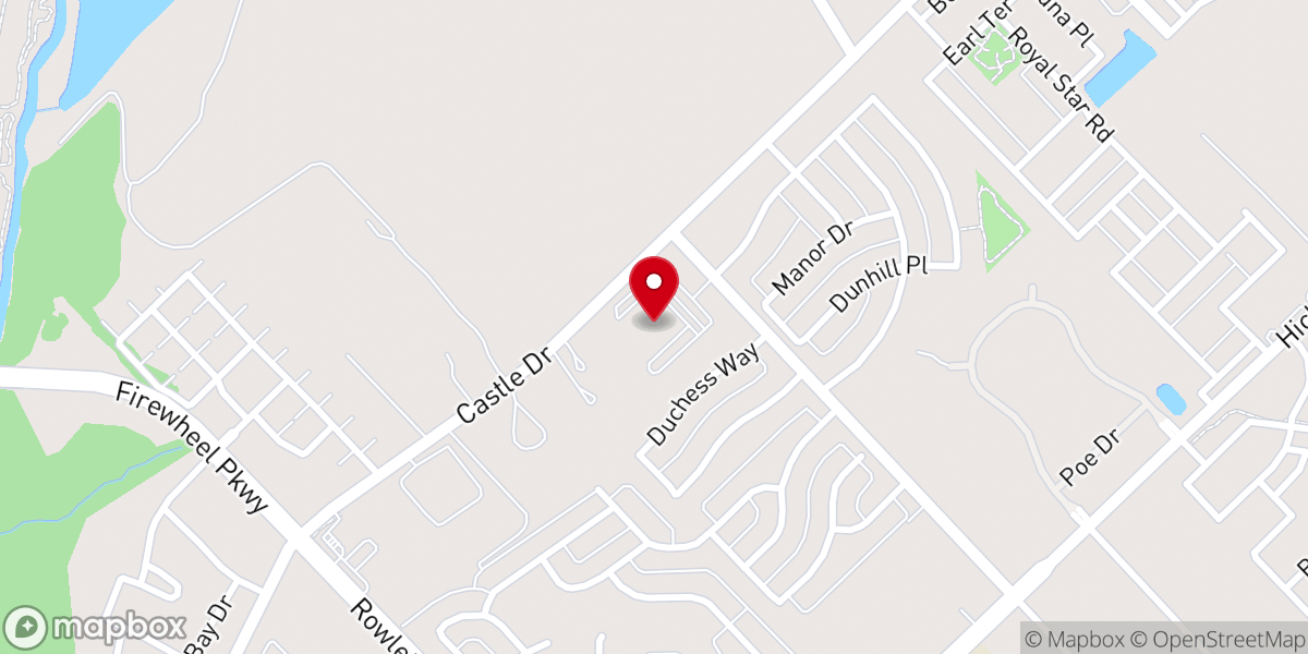 Map showing location of Firewheel Bible Fellowship