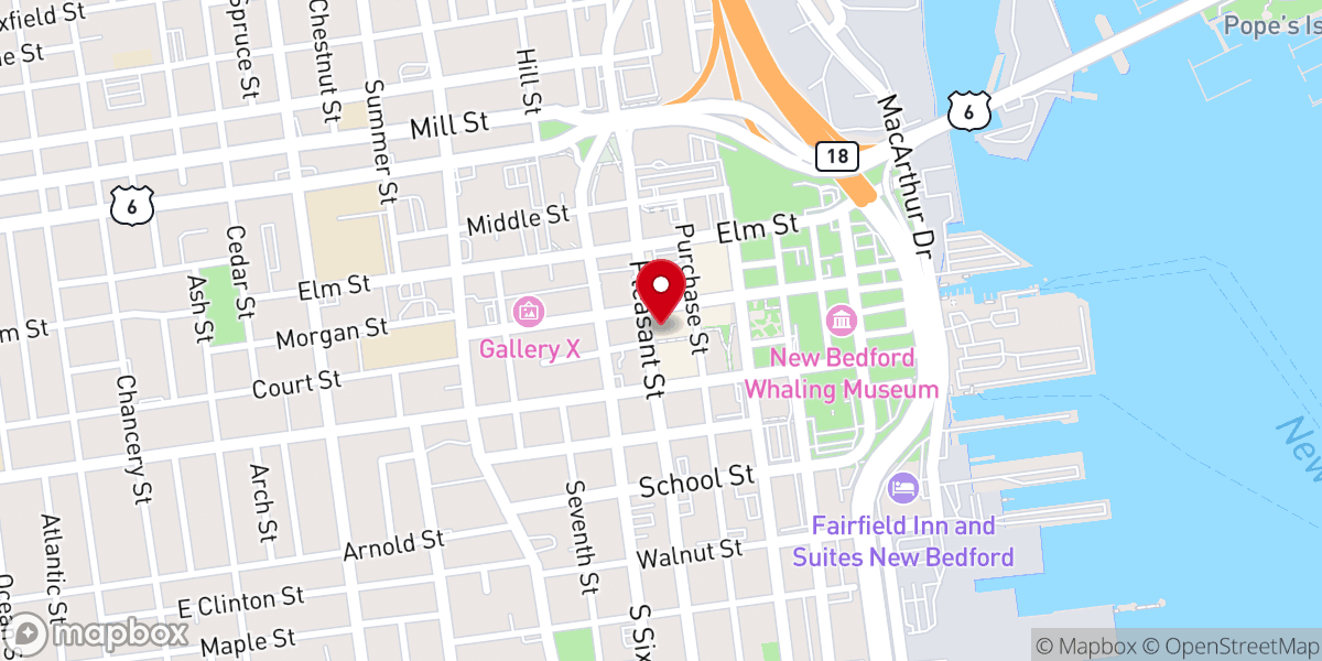 Map showing location of Our Lady's Chapel