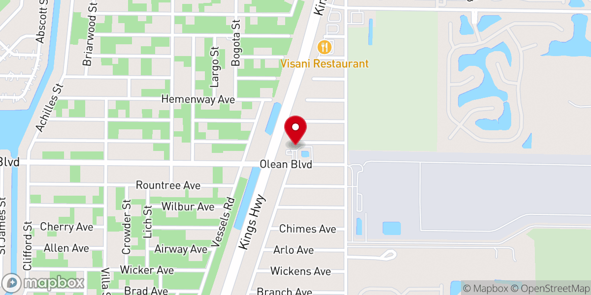 Map showing location of Christ the King Lutheran Church (WELS)
