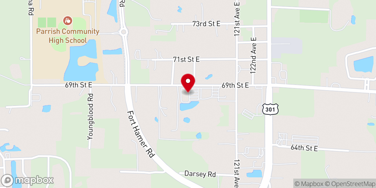 Map showing location of St Frances Cabrini Church Hall and offices