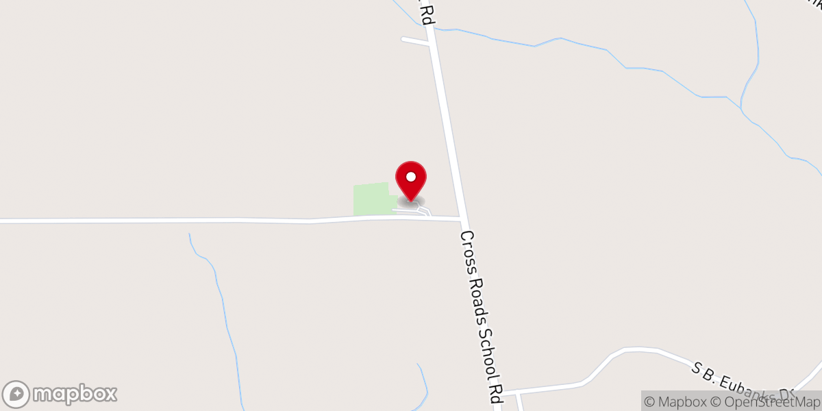 Map showing location of Mount Pisgah Baptist Church