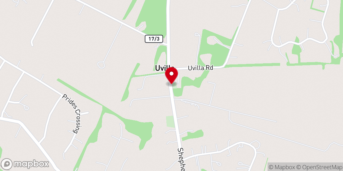 Map showing location of St James Lutheran Church