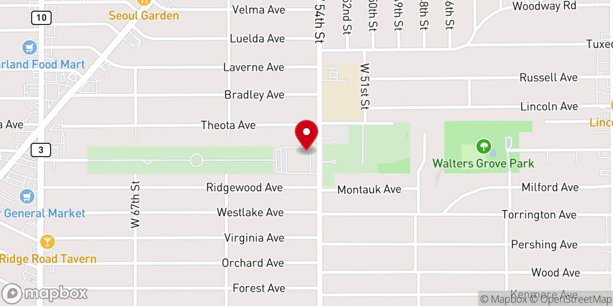 Map showing location of St. John the Baptist Byzantine Catholic Cathedral (formerly Holy Spirit Byzantine)