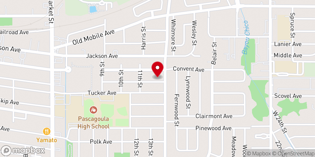 Map showing location of Pentecostal Holiness Church