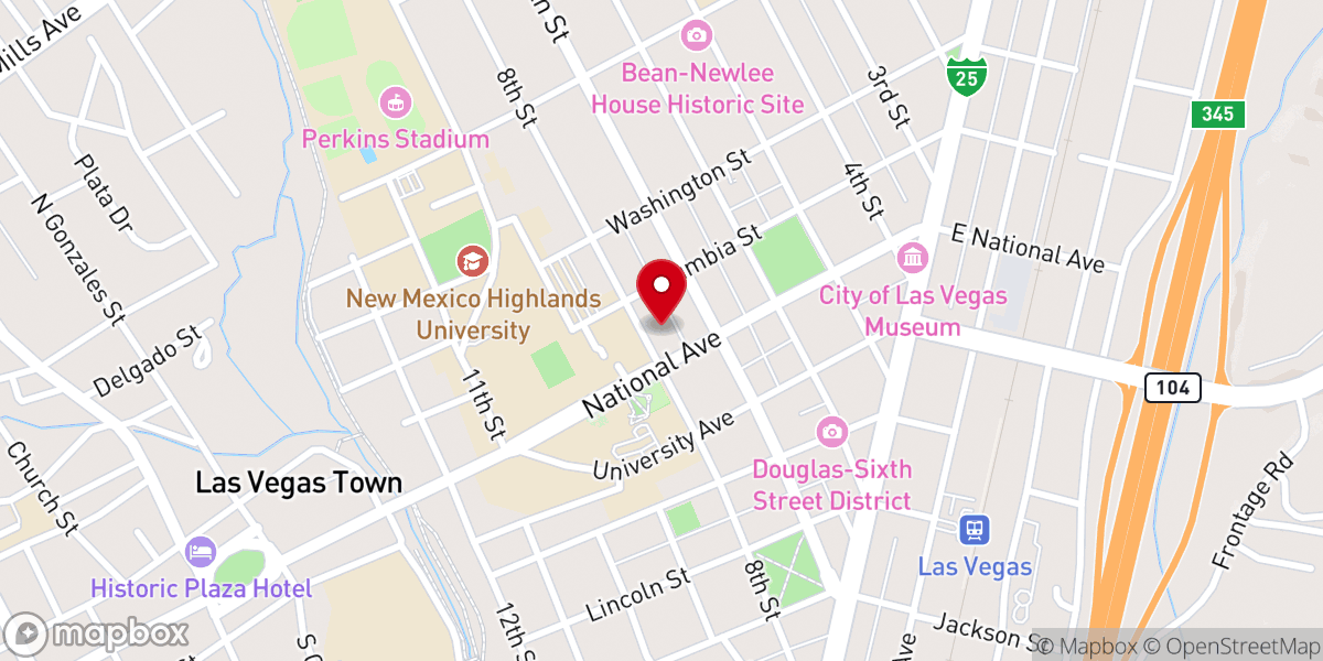Map showing location of St Paul's Peace Episcopal Church