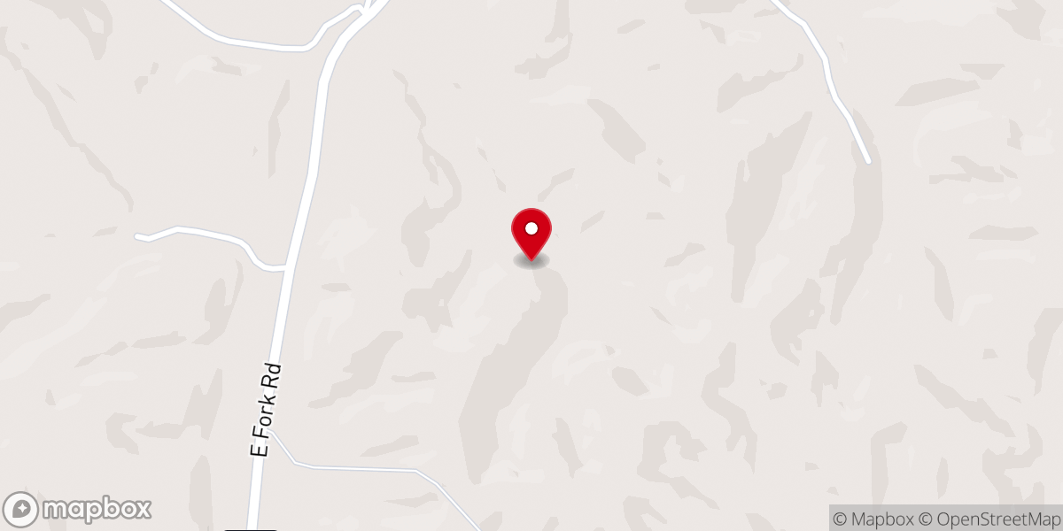 Map showing location of East Fork Church of God