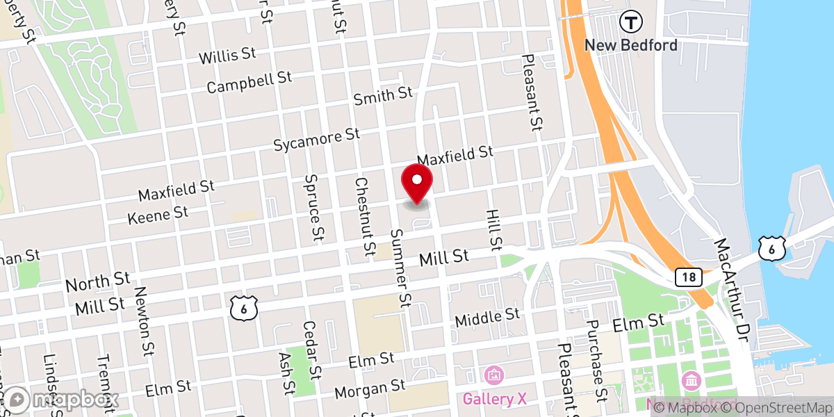 Map showing location of Saint Lawrence Martyr Church - Food Pantry