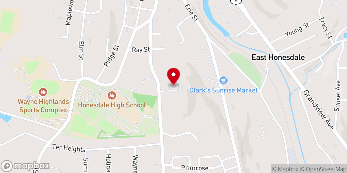 Map showing location of Tabernacle Bible Church