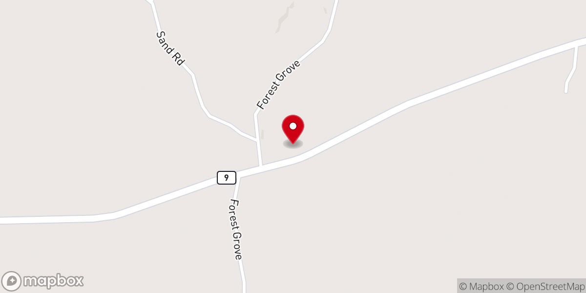 Map showing location of Center Springs CME Church