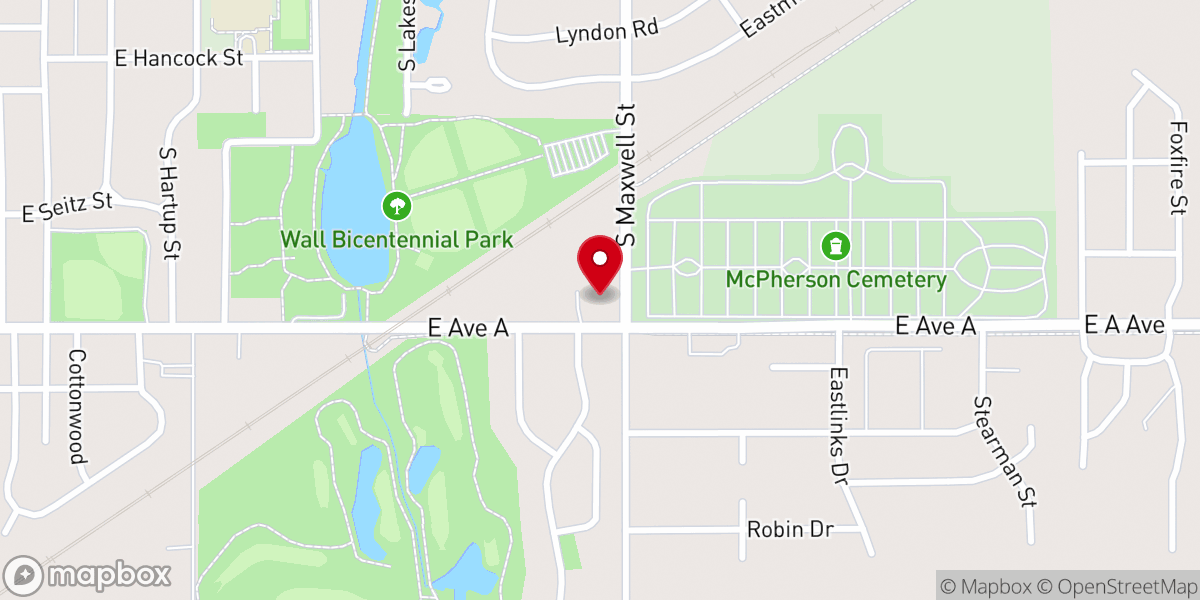 Map showing location of First Mennonite Church