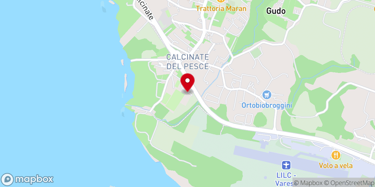 Map showing location of Calcinate Oratorio